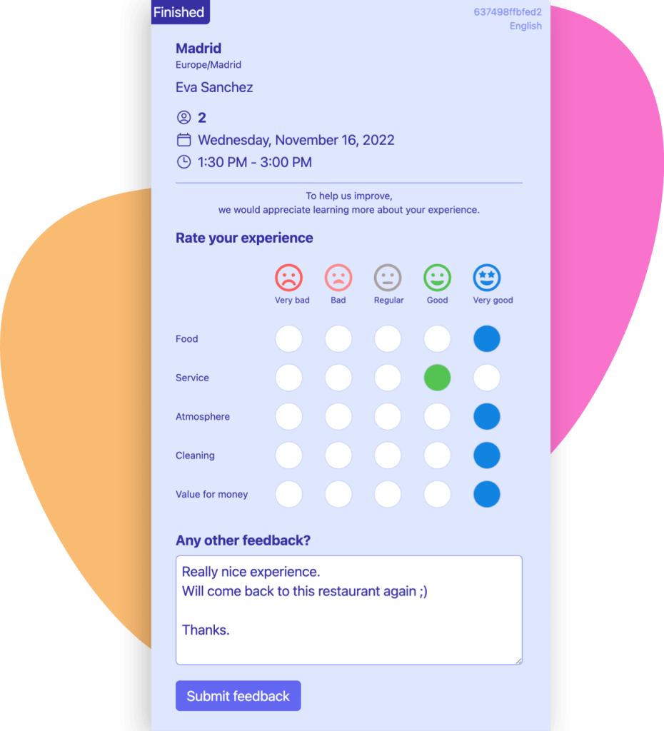 Resv restaurant reservations view review booking